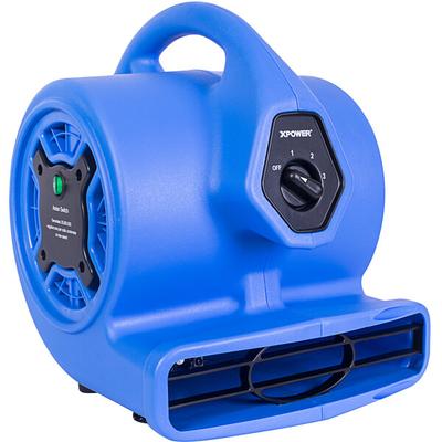 XPOWER P-150N Freshen Aire Blue 3-Speed Compact Scented Air Mover with Ionizer and Refillable Scent Cartridge - 1/8 hp