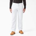 Dickies Men's Relaxed Fit Straight Leg Painter's Pants - White Size 44 30 (1953)