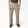 Dickies Men's Relaxed Fit Heavyweight Duck Carpenter Pants - Rinsed Desert Sand Size 33 32 (1939)