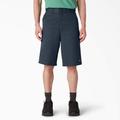 Dickies Men's Loose Fit Flat Front Work Shorts, 13" - Dark Navy Size 32 (42283)