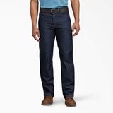 Dickies Men's Relaxed Fit Carpenter Jeans - Rinsed Indigo Blue Size 38 32 (DP805)