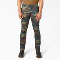 Dickies Men's Skinny Fit Work Pants - Hunter Green Camo Size 31 30 (WP801)