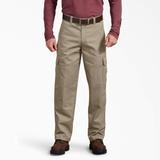 Dickies Men's Active Waist Regular Fit Cargo Pants - Desert Sand Size 30 32 (WP849)