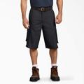 Dickies Men's Loose Fit Cargo Work Shorts, 13" - Black Size 40 (WR888)