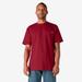 Dickies Men's Heavyweight Short Sleeve Pocket T-Shirt - English Red Size 2Xl (WS450)