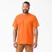 Dickies Men's Heavyweight Neon Short Sleeve Pocket T-Shirt - Bright Orange Size 2 (WS450N)