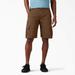 Dickies Men's Flex Relaxed Fit Duck Cargo Shorts, 11" - Stonewashed Timber Brown Size 30 (DX902)