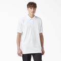 Dickies Men's Adult Size Piqué Short Sleeve Polo - White XL (KS5552)