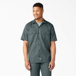 Dickies Men's Short Sleeve Work Shirt - Lincoln Green Size (1574)