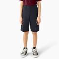 Dickies Girls' Classic Fit Bermuda Shorts, 4-20 - Dark Navy Size 10 (KR5514)