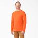 Dickies Men's Cooling Long Sleeve Pocket T-Shirt - Bright Orange Size XL (SL600)