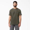 Dickies Men's Cooling Short Sleeve Pocket T-Shirt - Moss Green Size (SS600)