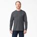 Dickies Men's Heavyweight Long Sleeve Pocket T-Shirt - Charcoal Gray Size L (WL450)