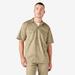 Dickies Men's Big & Tall Short Sleeve Work Shirt - Khaki Size 4Xl 4XL (1574)