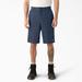 Dickies Men's Big & Tall Loose Fit Flat Front Work Shorts, 13" - Navy Blue Size 46 (42283)