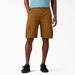 Dickies Men's Flex Relaxed Fit Duck Cargo Shorts, 11" - Stonewashed Brown Size 30 (DX902)