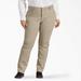 Dickies Women's Plus Perfect Shape Relaxed Fit Bootcut Pants - Rinsed Oxford Stone Size 20W (FPW42)