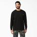 Dickies Men's Heavyweight Long Sleeve Pocket T-Shirt - Black Size M (WL450)