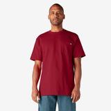 Dickies Men's Heavyweight Short Sleeve Pocket T-Shirt - English Red Size M (WS450)