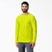 Dickies Men's Cooling Long Sleeve Pocket T-Shirt - Bright Yellow Size 2Xl (SL600)