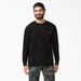 Dickies Men's Heavyweight Long Sleeve Pocket T-Shirt - Black Size S (WL450)