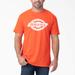 Dickies Men's Short Sleeve Relaxed Fit Graphic T-Shirt - Orange Brick Size 2Xl (WS46A)