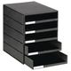 Module Styroval Pro Éco 5 Tiroirs Ouverts Noir - Styro
