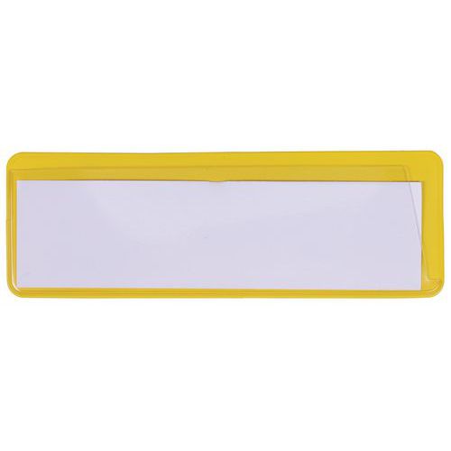 Porte-étiquette Jaune 120 Mm X 40 Mm Magnétique - Manutan Expert