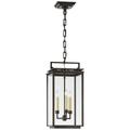 Visual Comfort Signature Collection Chapman & Myers Cheshire 20 Inch Tall 3 Light Outdoor Hanging Lantern - CHO 5605AI-CG
