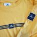 Adidas Shirts | Adidas Soccer Three Stripes T-Shirt Vintage Sz Xl | Color: Black/Yellow | Size: Xl