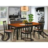 Darby Home Co Beesley Extendable Solid Wood Dining Set Wood/Upholstered in Brown | Wayfair B8FA9562D2E54E16B84B3714005E9C0B