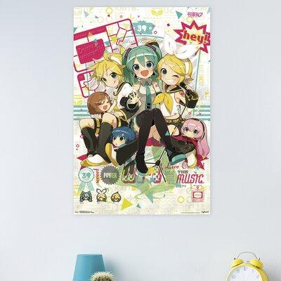 Trends International Hatsune Miku - Hey Paper Print POD15422