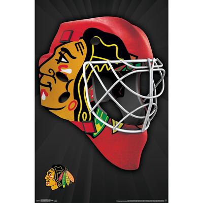 Chicago Blackhawks 22'' x 34'' Mask Poster