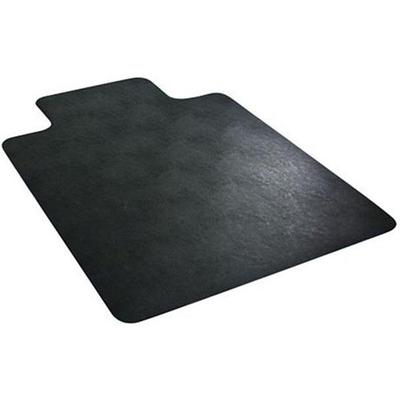 Deflecto EconoMat Textured Non-Studded 36''W x 48''D Chair Mat with Lip - Black, CM21112BLKCOM