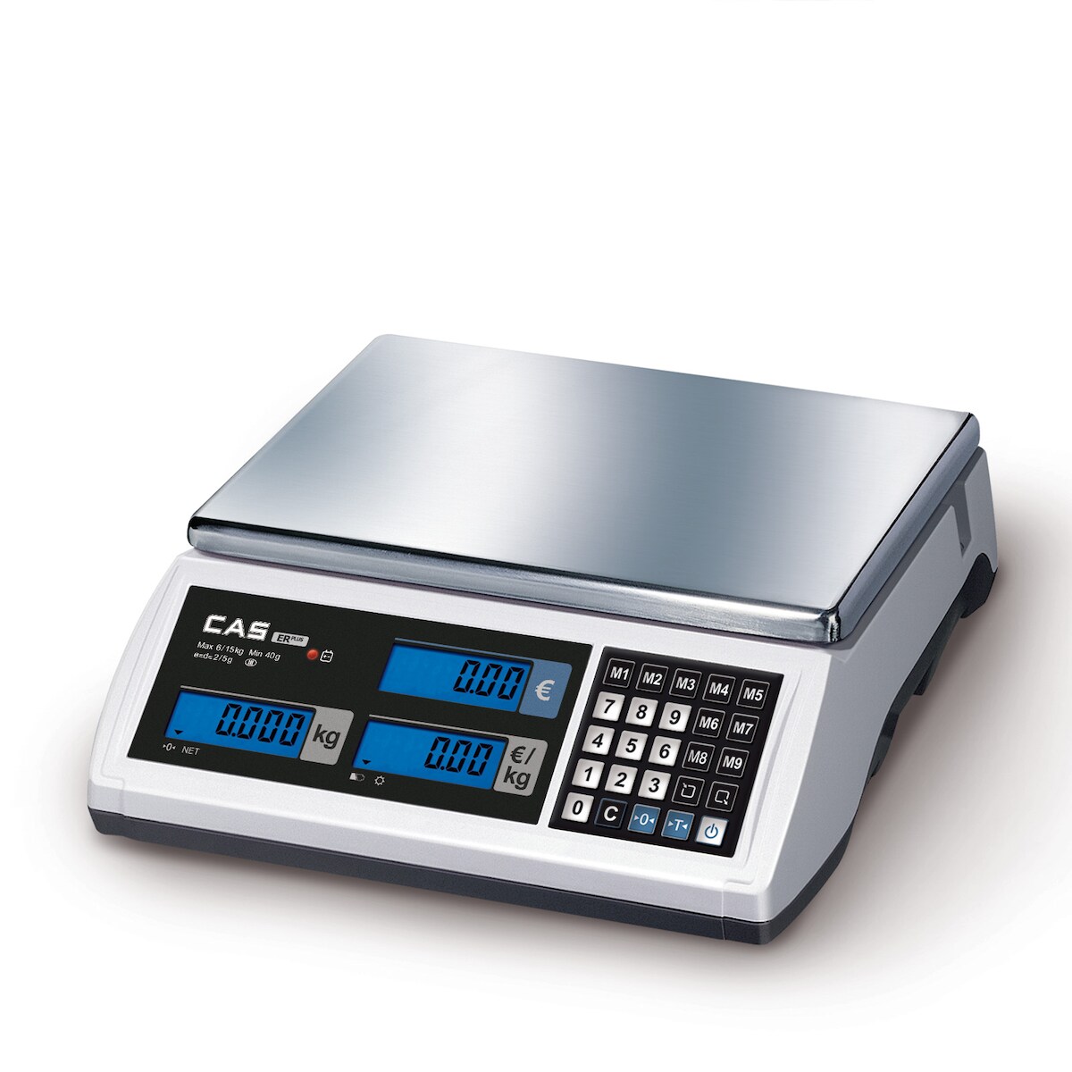 CAS ERP, Laden-Waage preisrechnend, GEEICHT, Wägebereich max. 15 kg, Ablesbarkeit 2g Image