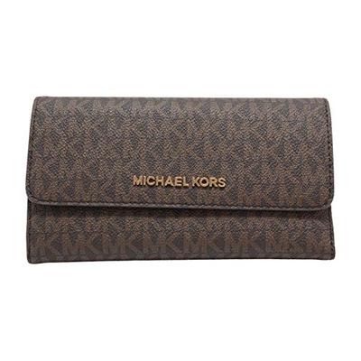 Michael Kors Jet Set Travel Large Trifold - Brown