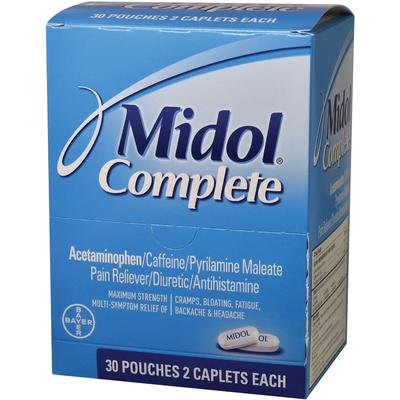 Midol Complete, 30 Pouches of 2 Caplets Each