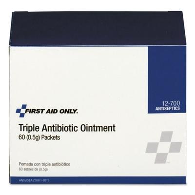 First Aid Only ACM12700 Triple Antibiotic Ointment, 0.5 G Packet, 60 Per Box