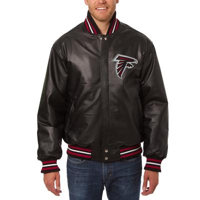 Atlanta Falcons JH Design Leather Full-Snap Jacket - Black