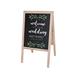 Crestline Products Natural Wood Marquee Easel, Black Chalkboards, 42" H x 24" W (31222)