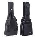 GEWA Gitarren Gig Bag Premium 20mm für Westerngitarre schwarz (reißfest und wasserabweisend, Neck Protection System, Luxus-Rucksackgurte, großes Zubehörfach) 213200