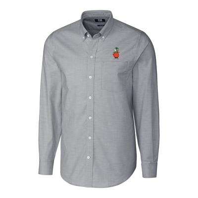 "Cutter & Buck UCF Knights Charcoal Stretch Vault Logo Oxford Long Sleeve Shirt"