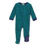 Leveret Footies - Blue & Green Stripe Fleece Footie - Infant & Kids screenshot. Infant Bodysuits directory of Clothes.