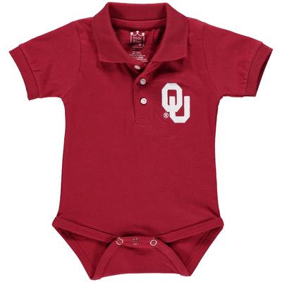 "Oklahoma Sooners Infant Crimson Polo Bodysuit"