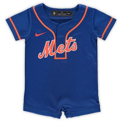 "Nike New York Mets Newborn & Infant Royal Official Jersey Romper"