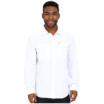 Mountain Hardwear Canyontm L/S Shirt (White) Men's Long Sleeve Button Up