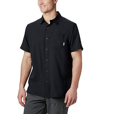 Columbia Men's Slack Tide Camp Shirt, Black, Large/Tall