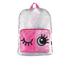 Fashion Angels Backpacks 24 - Pink & Silver Magic Sequin Eyes Backpack