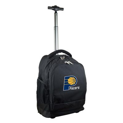 "Black Indiana Pacers 19'' Premium Wheeled Backpack"