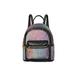 Girls Bling Mini Travel Backpack Kids Children School Bag Satchel Purses Daypack (black rainbow)